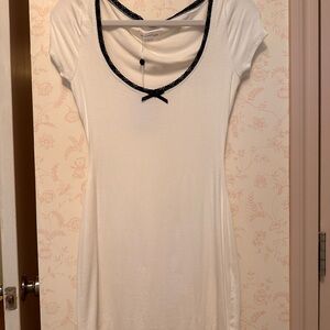 Lovers + Friends White Babydoll Mini Dress